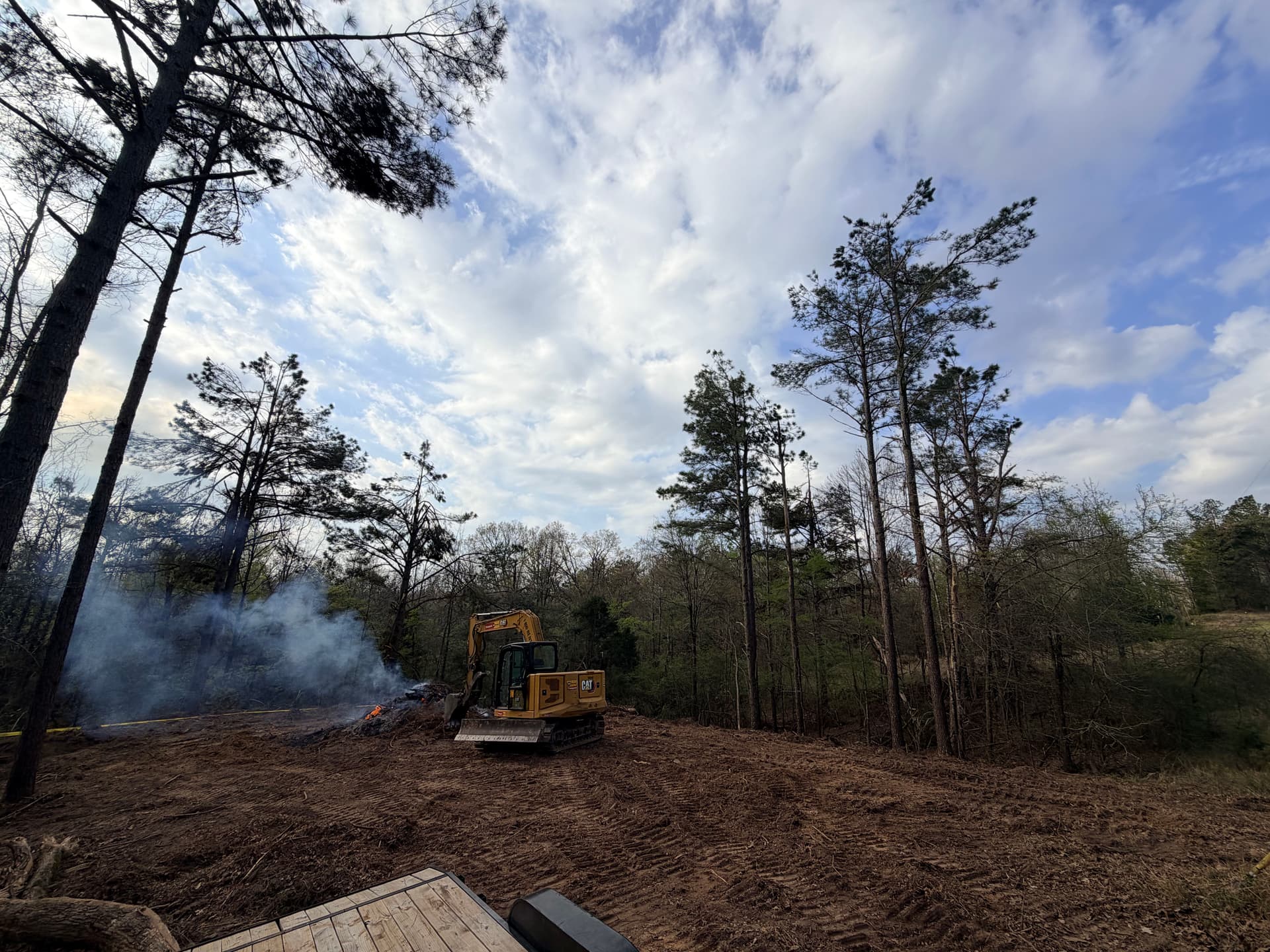 Land Clearing for New Home Site Development in Tupelo