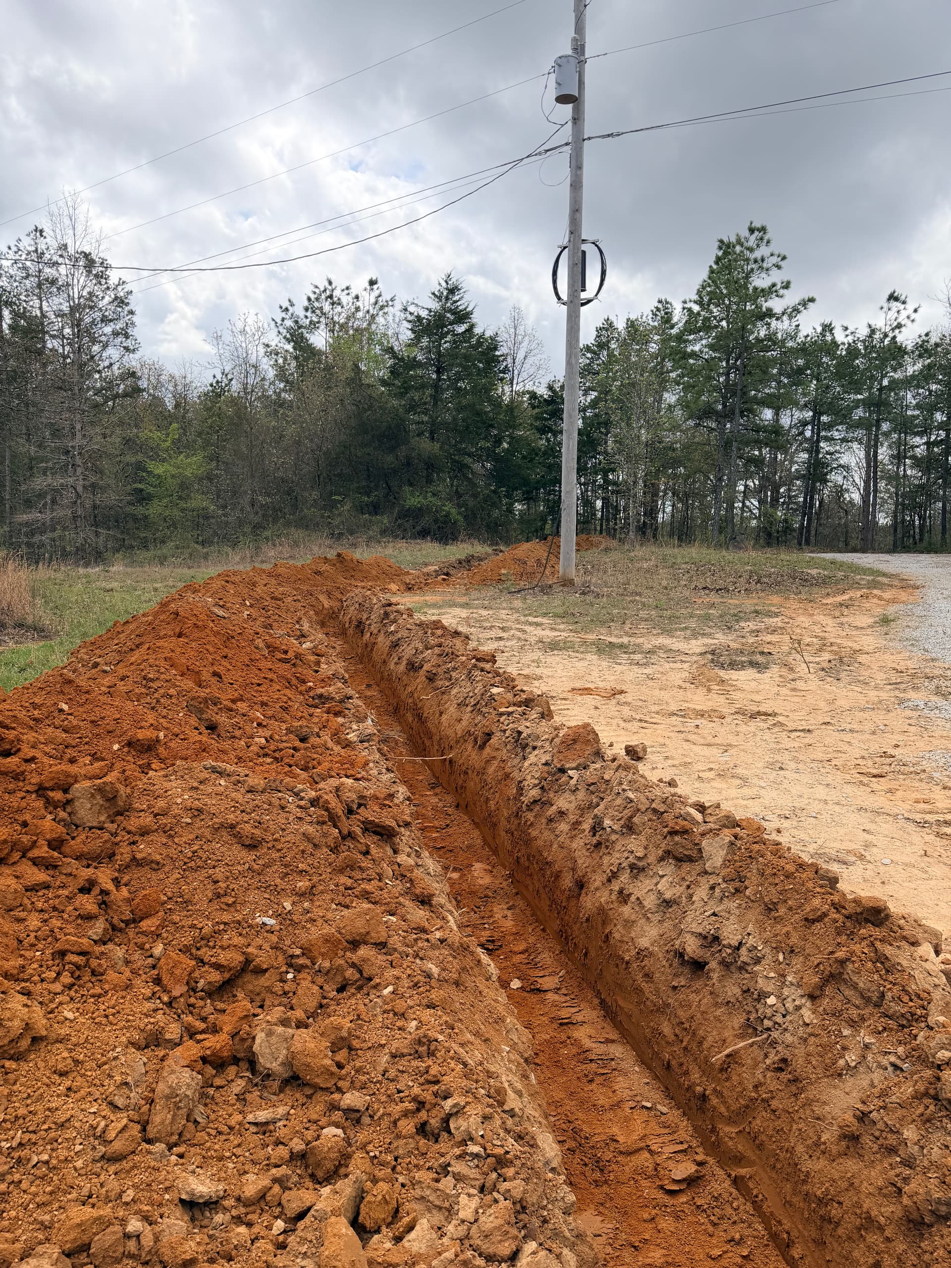 Trenching for Water Line Installation image