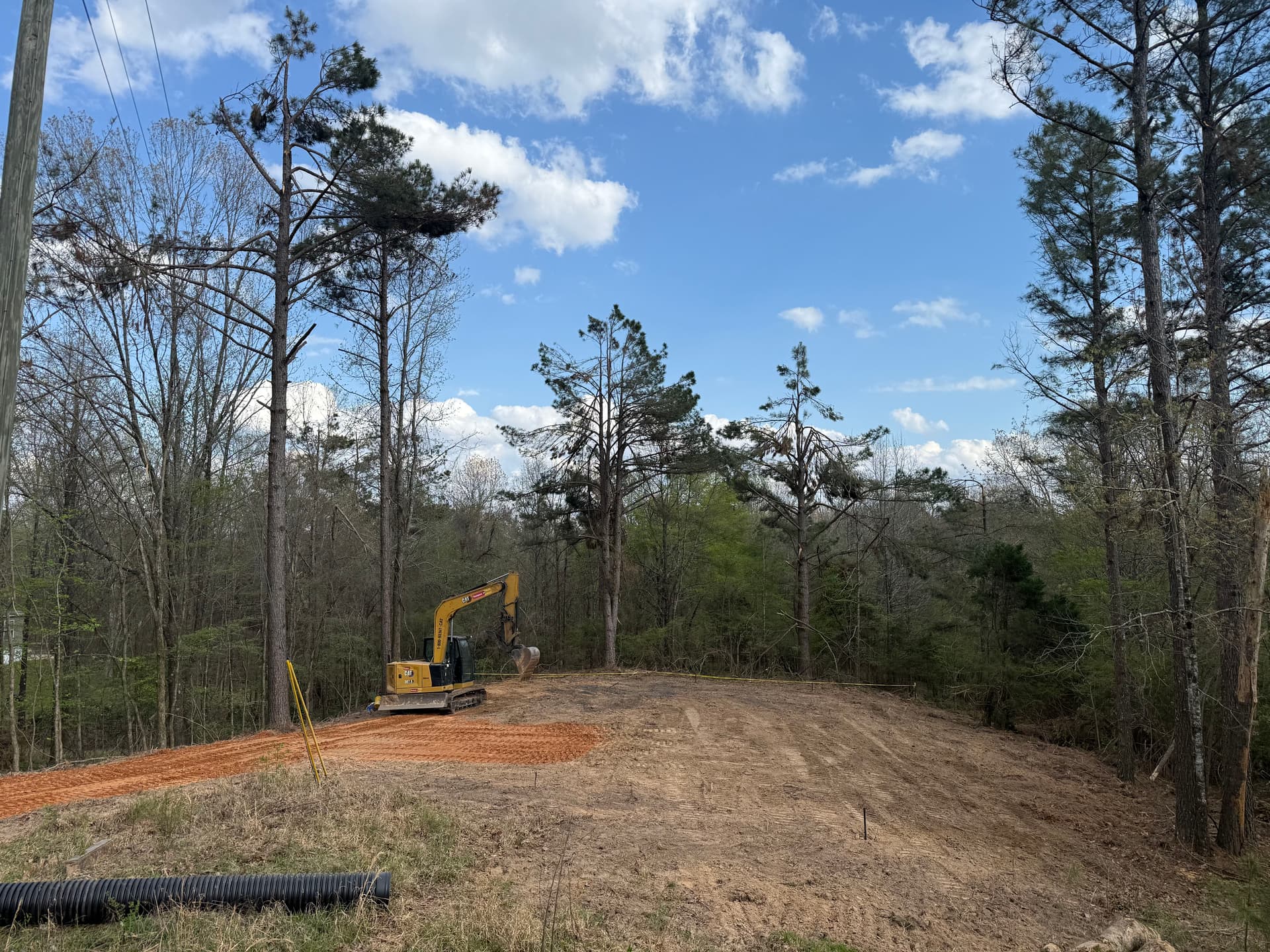 Land Clearing and Driveway Base Installation