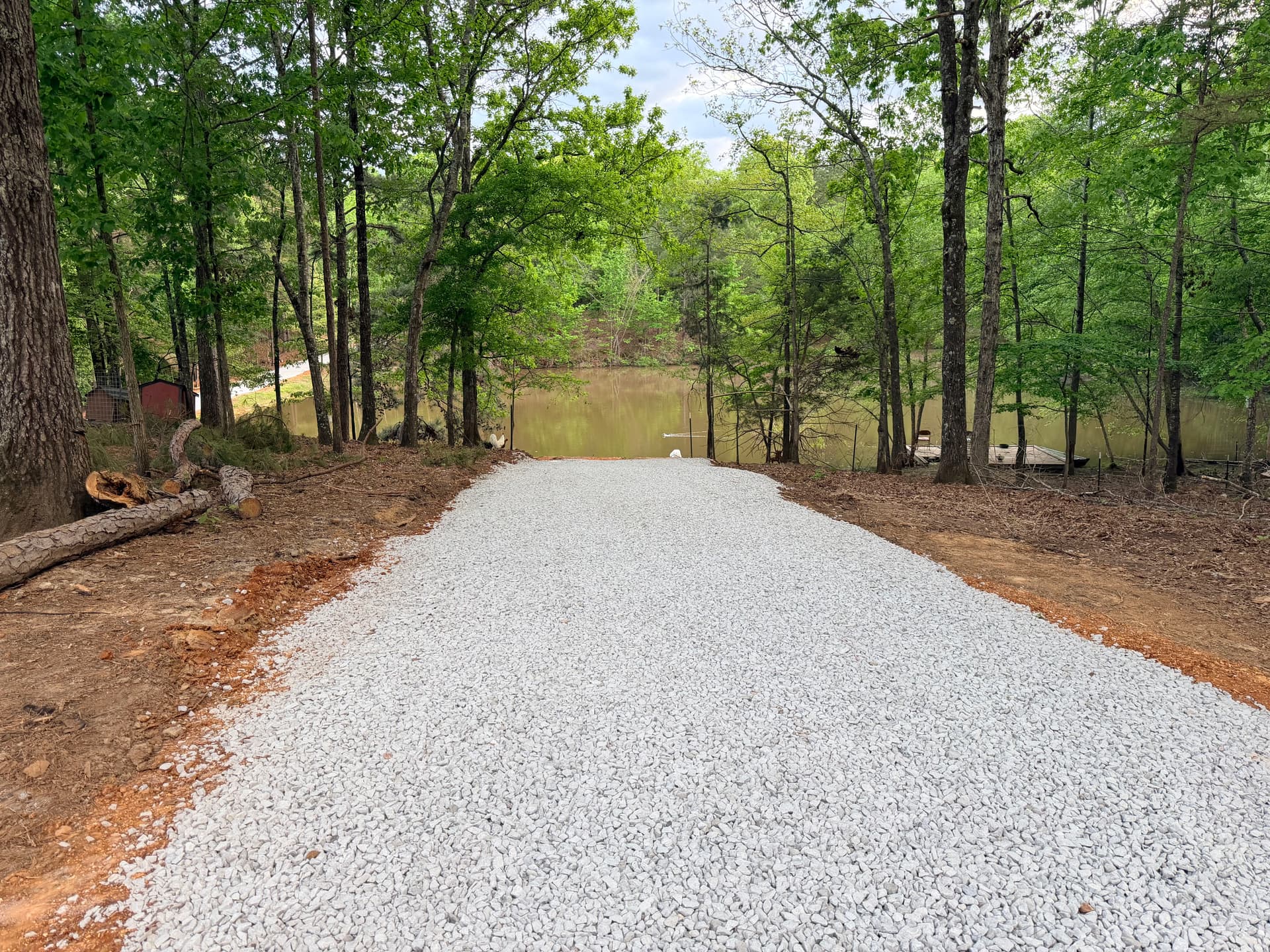 Gallery photos for Gravel Driveway Installation on a Scenic Pond Property: Image #4