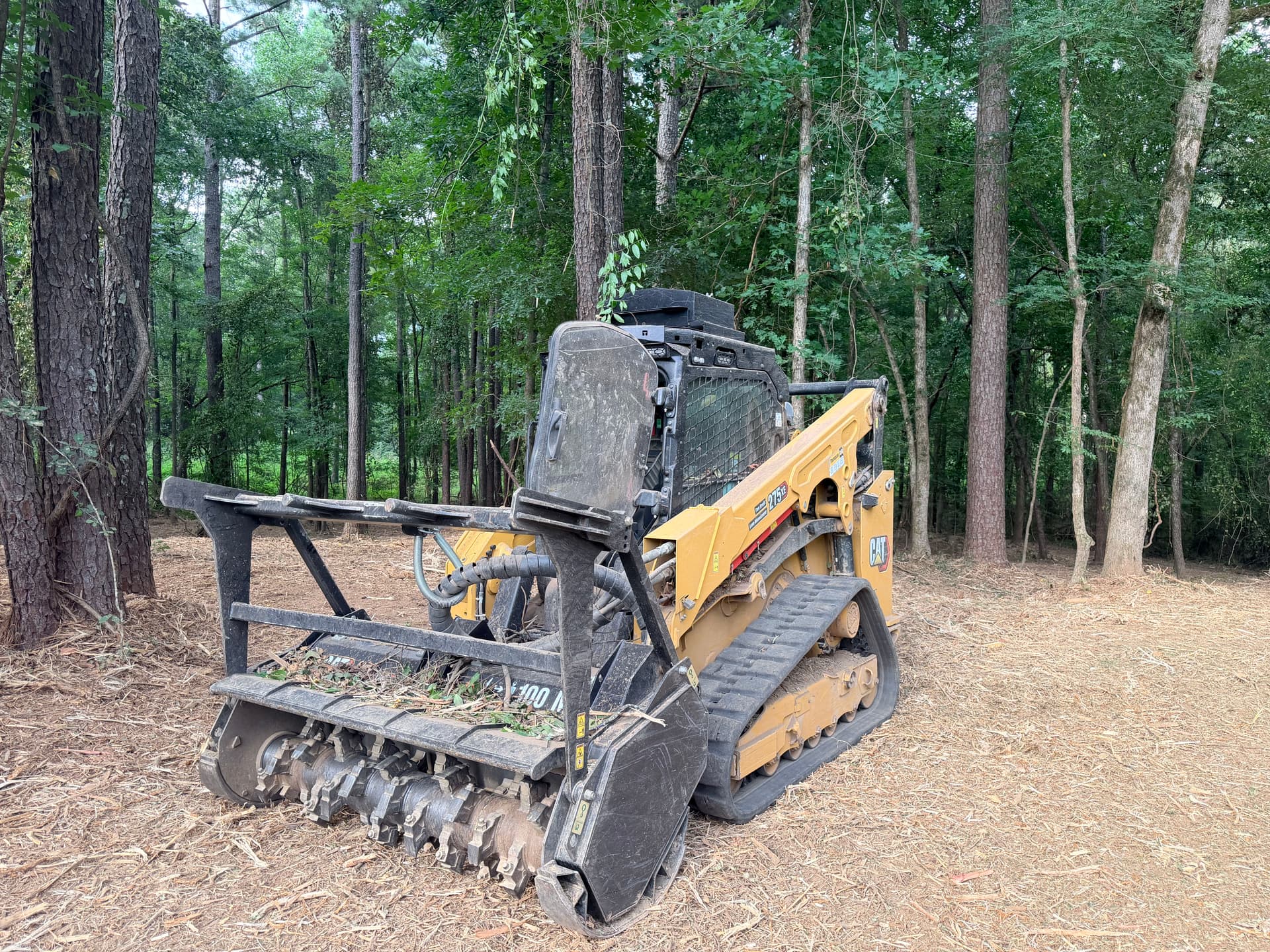 1.5 Acres of Thick Brush Cleared with Forestry Mulching
