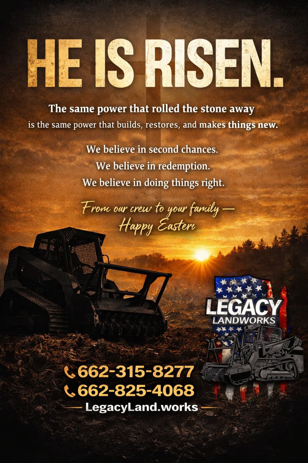 Happy Easter from the Legacy Landworks Crew image