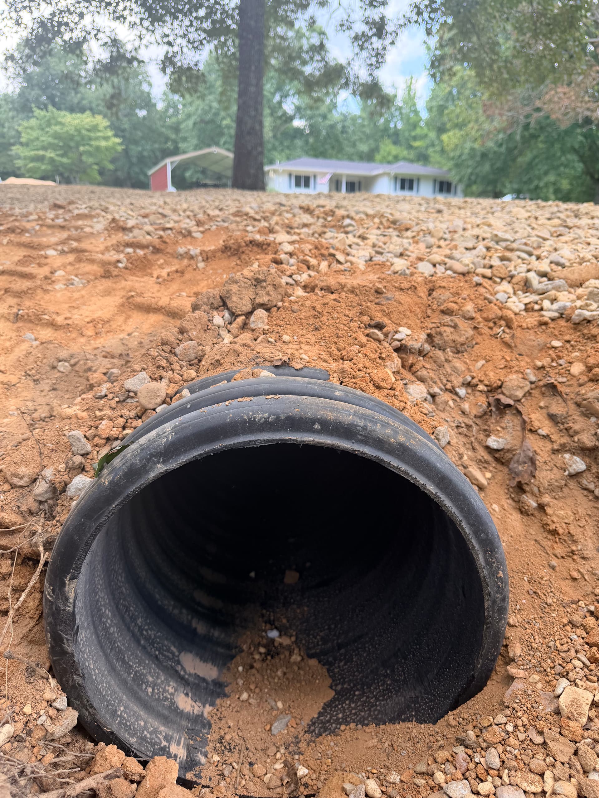 Gallery photos for Driveway Buildup, Shop Pad Excavation, and Full Property Drainage Overhaul: Image #3
