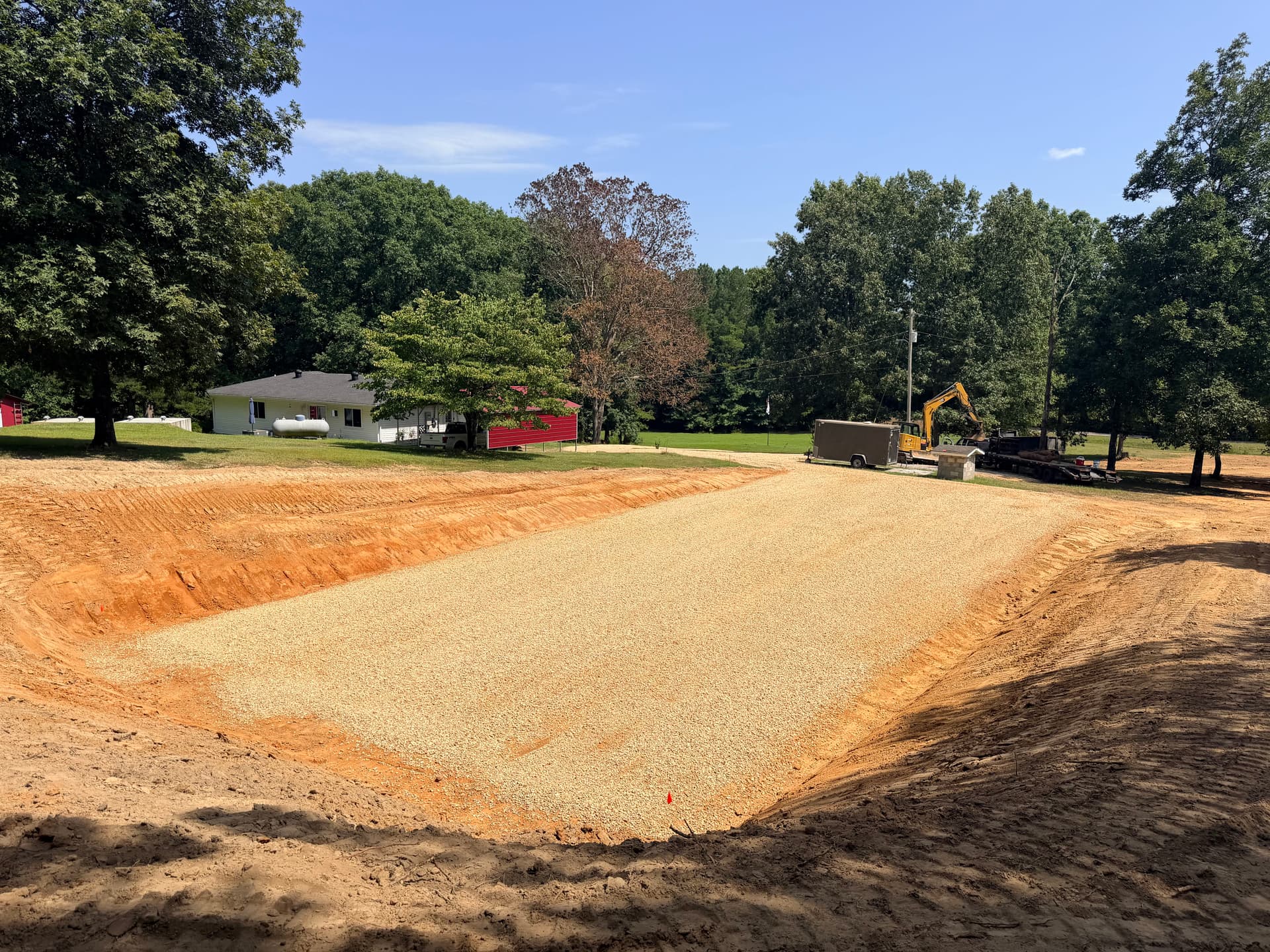 Gallery photos for Driveway Buildup, Shop Pad Excavation, and Full Property Drainage Overhaul: Image #5