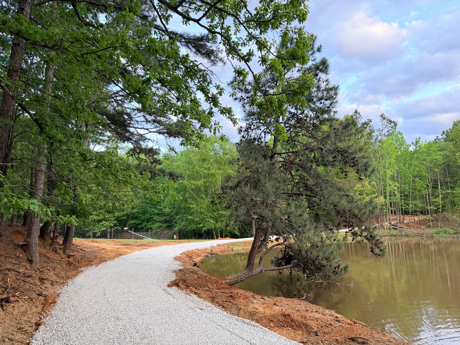 Gallery photos for Gravel Driveway Installation on a Scenic Pond Property: Image #1