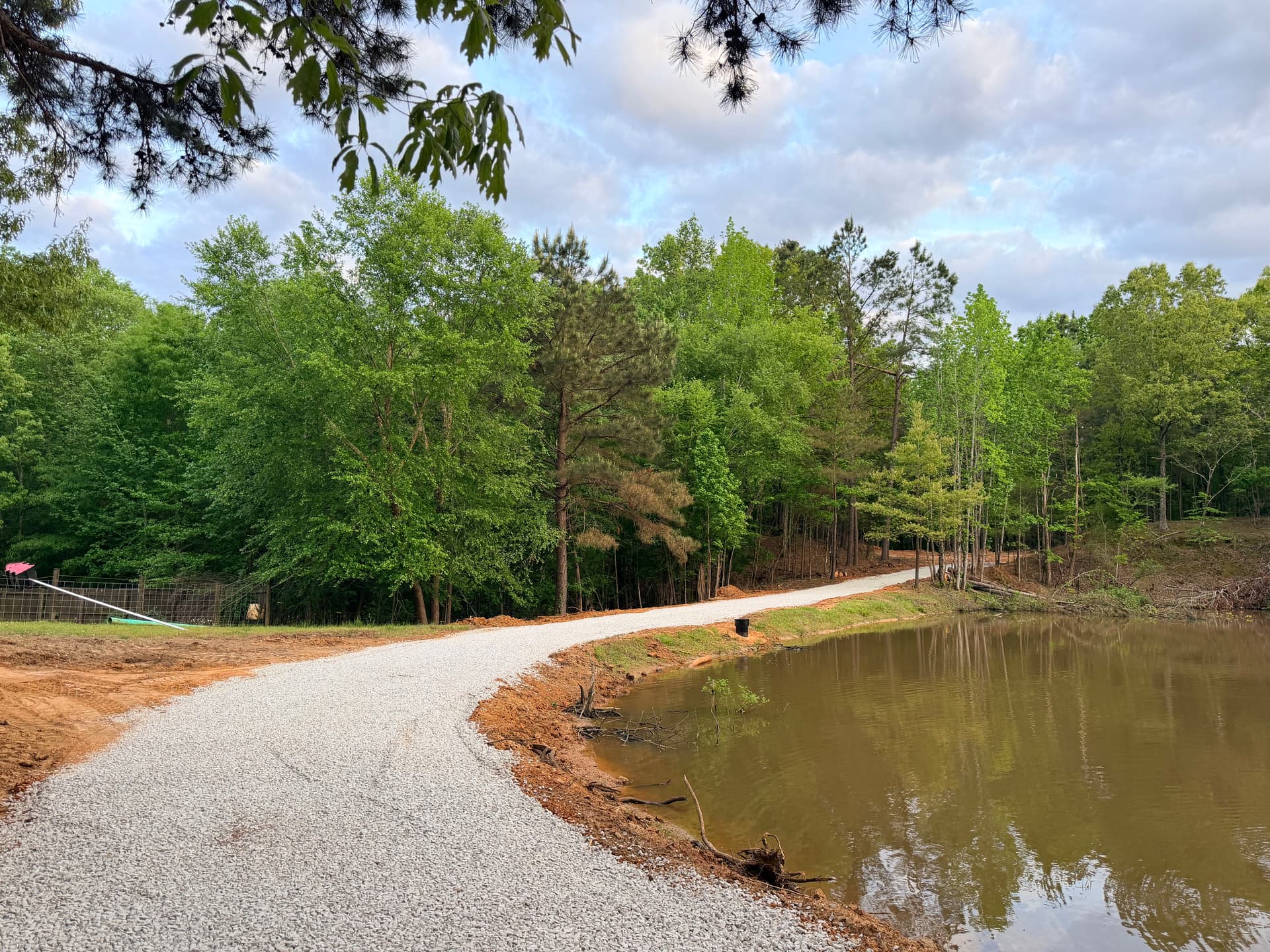 Gallery photos for Gravel Driveway Installation on a Scenic Pond Property: Image #2